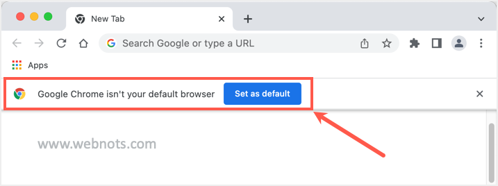 在 Chrome Mac 中设置为默认通知