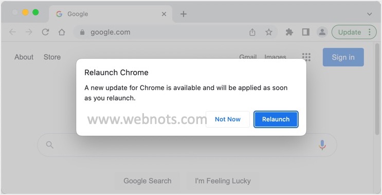 确认重新启动以进行更新