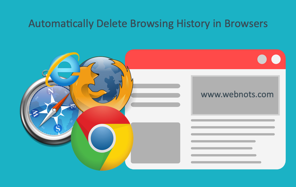 Automatically Delete Browsing History in Browsers