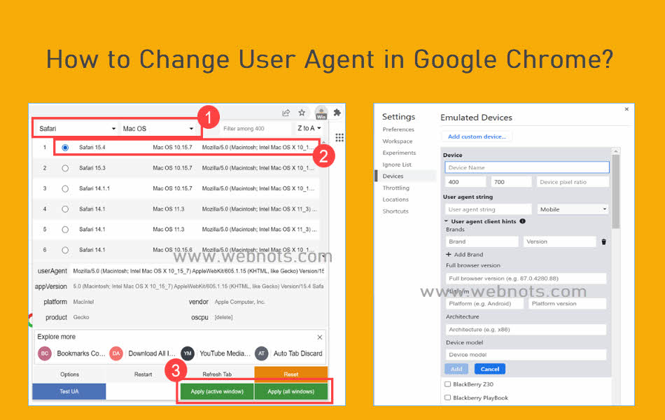 How to Change User Agent in Google Chrome