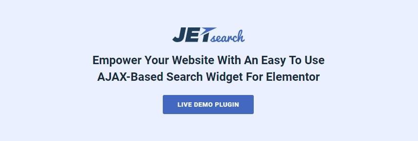 Elementor最快的AJAX搜索插件JetSearch