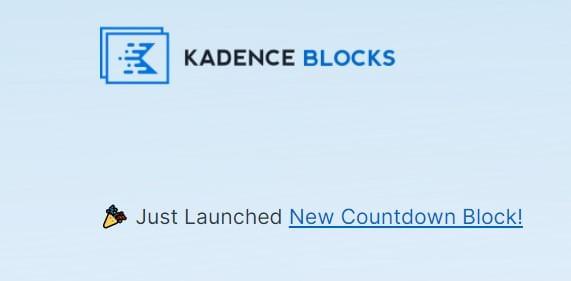 Kadence blocks