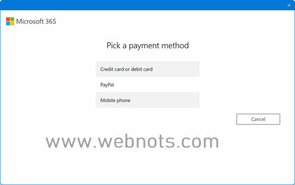 选择支付方式完成购买