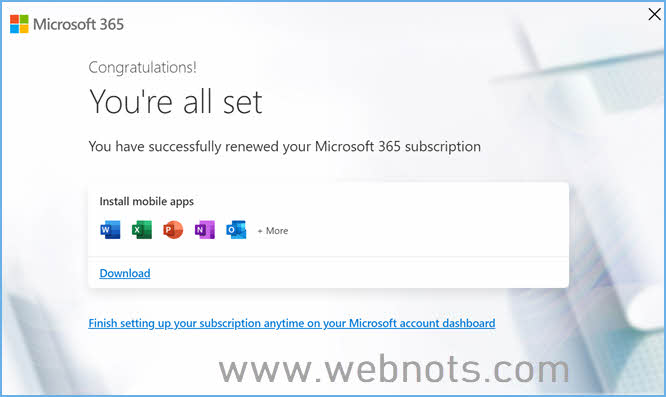 Microsoft 365 订阅从 Apple 更改为 Microsoft 帐户