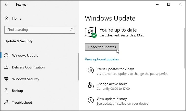 检查 Windows PC 更新