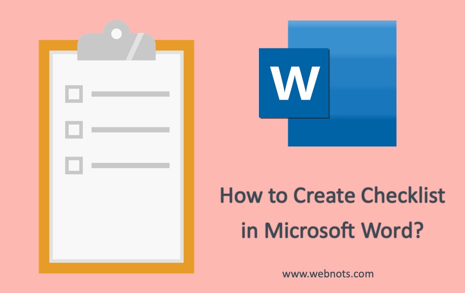 How to Create Checklist in Microsoft Word