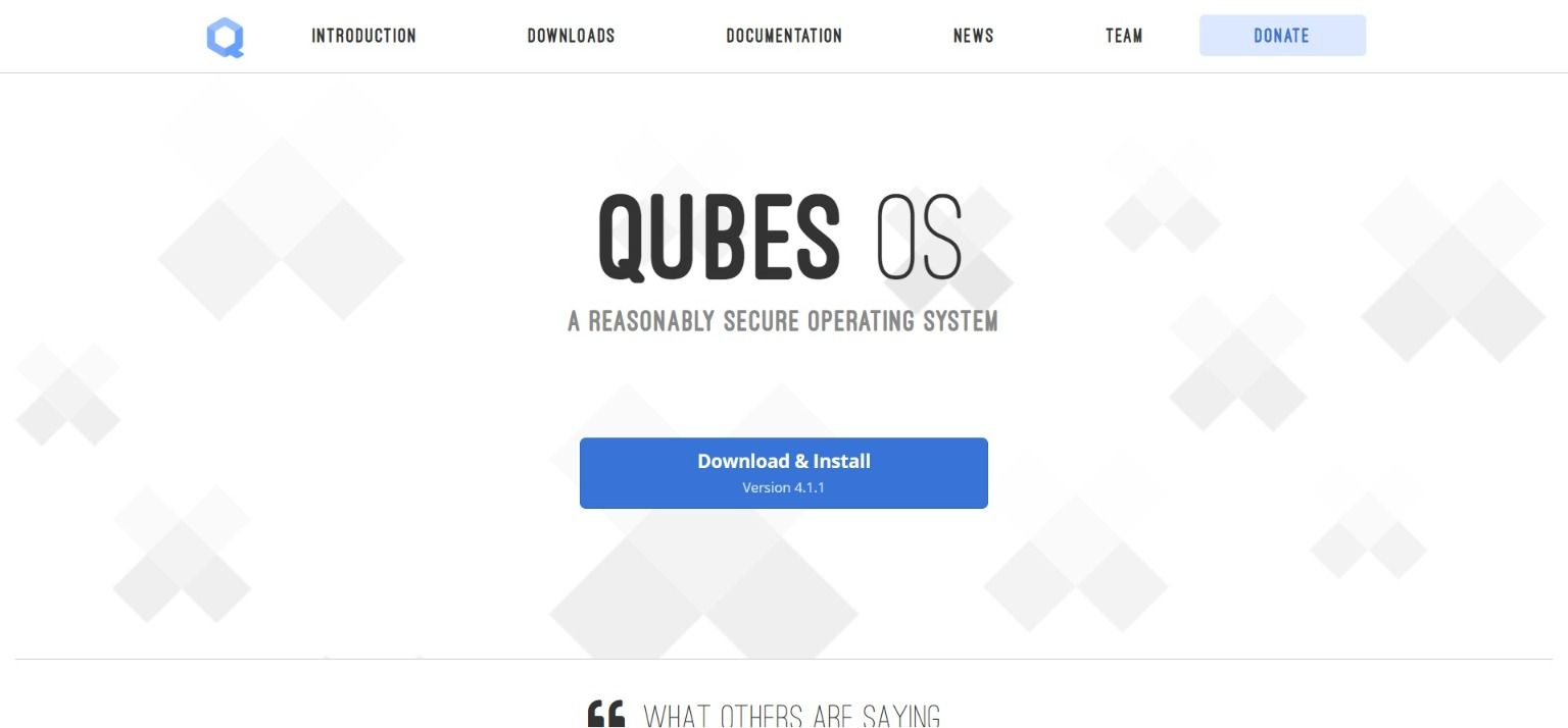 Qubes OS主页