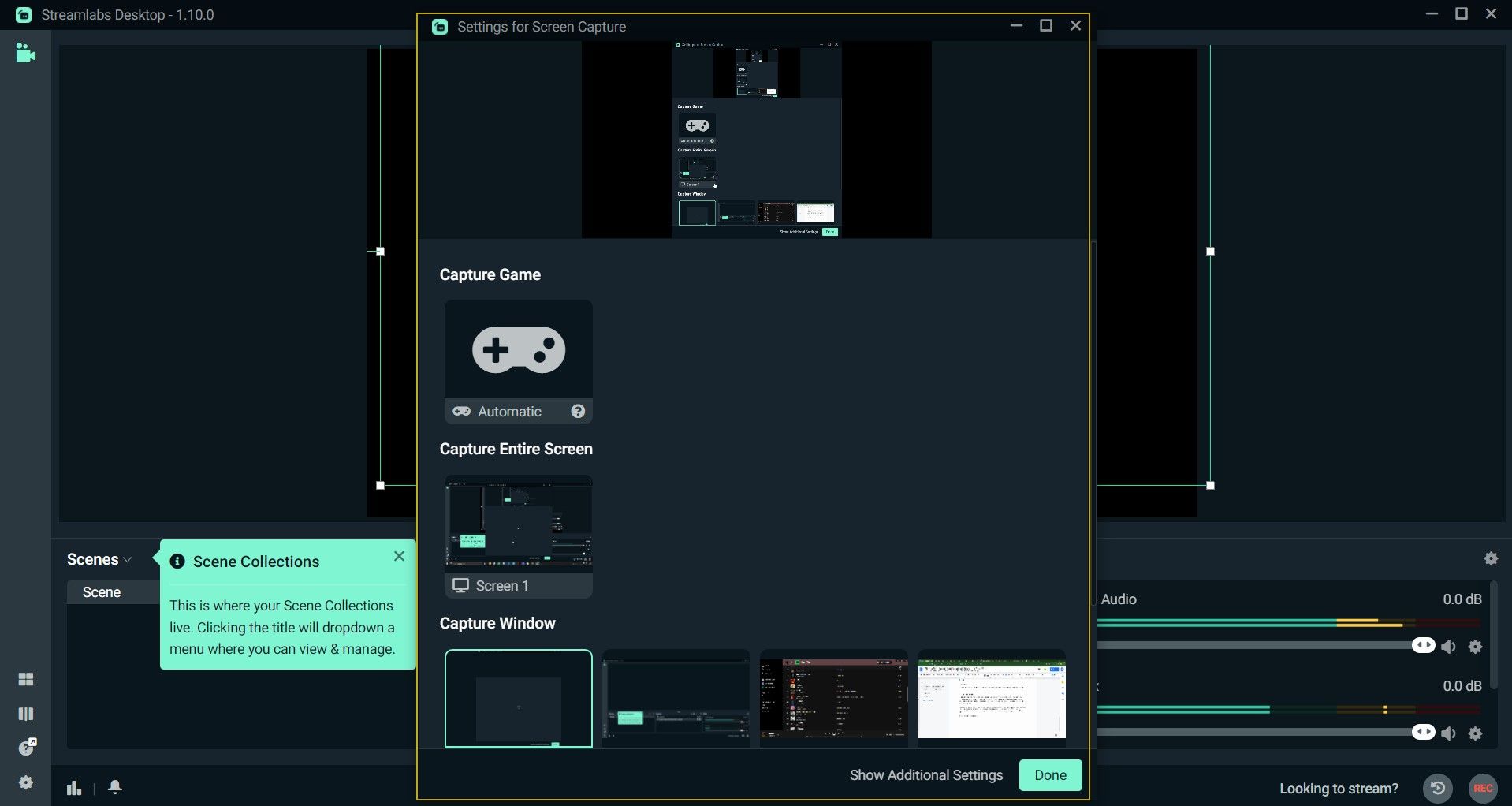 Streamlabs 主菜单 