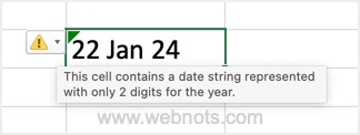 Excel中的日期格式错误
