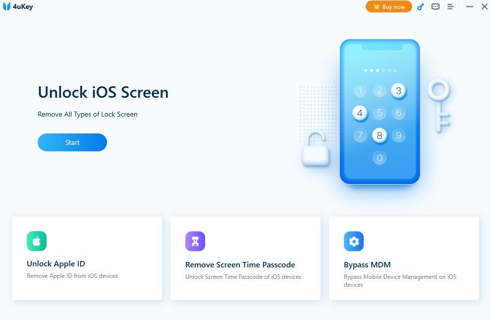 4ukey解锁ios屏幕