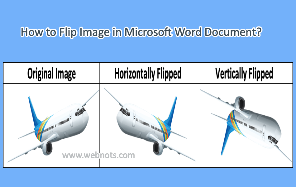 How to Flip Image in Microsoft Word Document