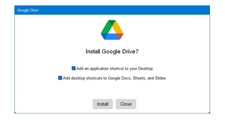Drive For Desktop 安装程序预览