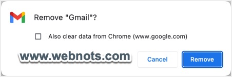 从 Chrome 移除 Gmail 应用程序