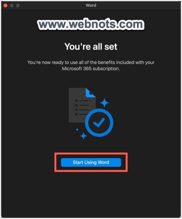 Microsoft 365 订阅已激活