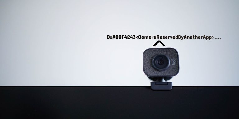 another app using camera 0xa00f4243 windows 1