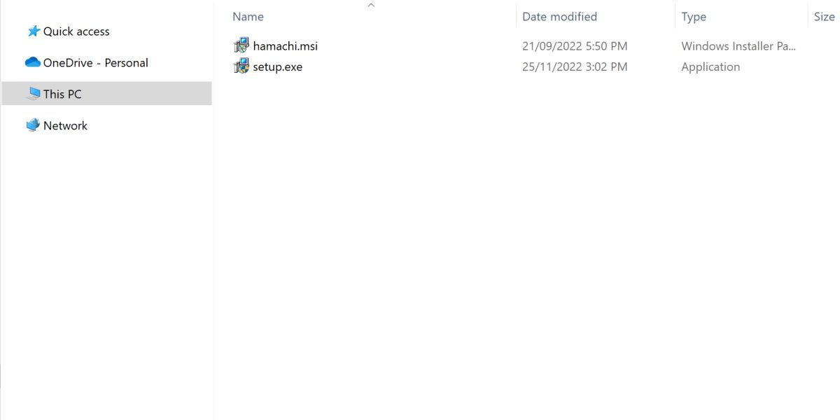 一个 exe 文件和一个 msi 文件的屏幕截图