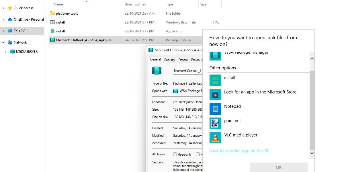 在 Windows 11 中更改默认程序的屏幕截图 