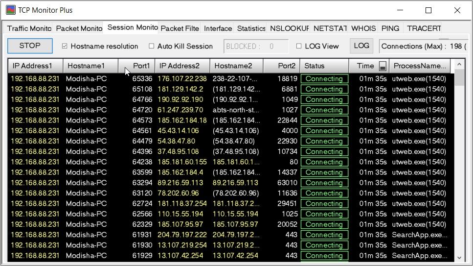 TCP Monitor Plus 工具