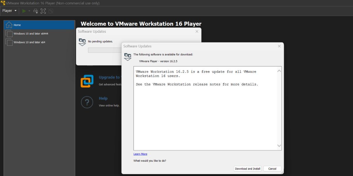 更新 VMware