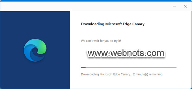安装 Edge Canary 版本