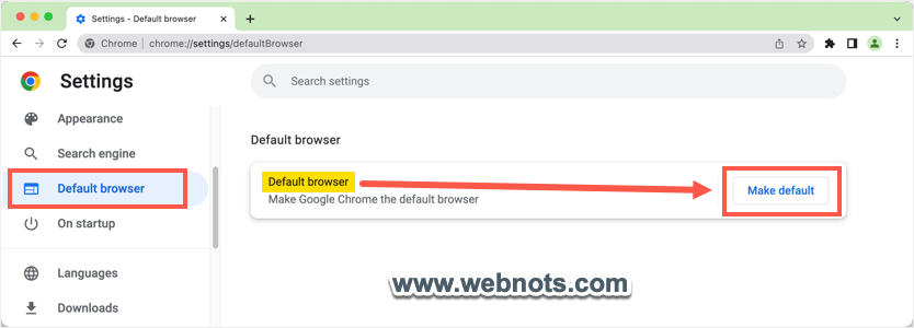 在 Mac 中将 Chromium 默认浏览器设置为默认浏览器