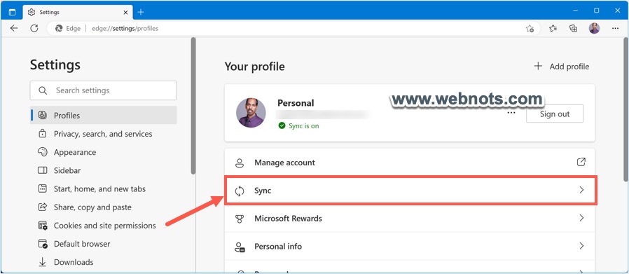 同步在 Edge Desktop 中开启