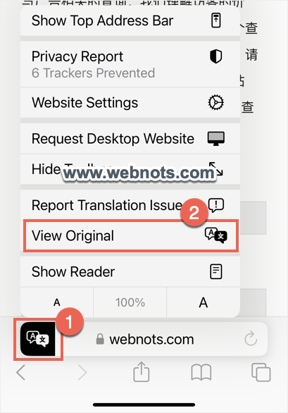 将页面翻译回原文