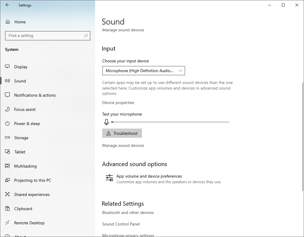 在 Windows 设置应用程序中更改声音设置