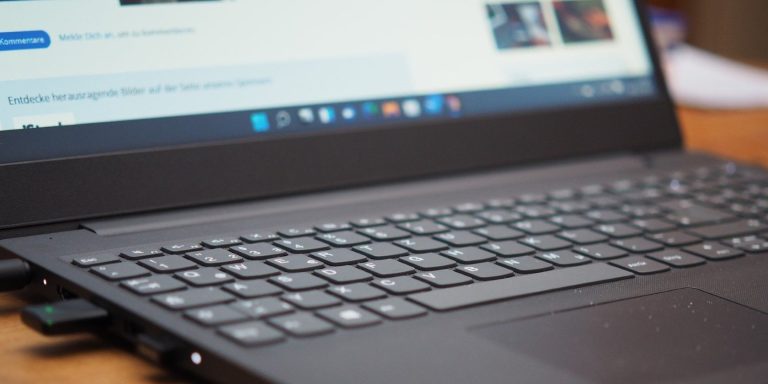 a black windows 11 laptop