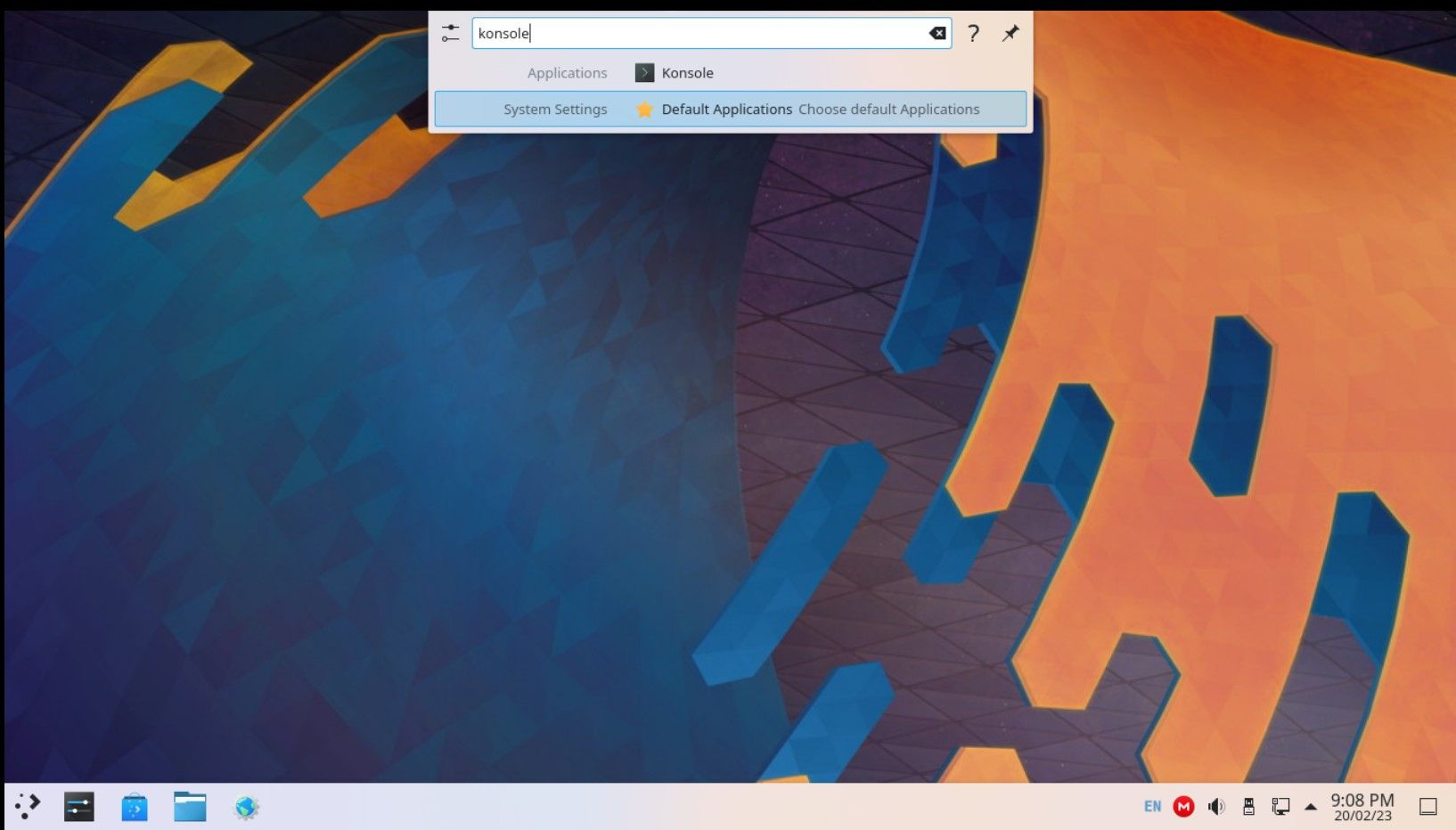 KDE Plasma 桌面上带有图标的 KRunner 代码片段