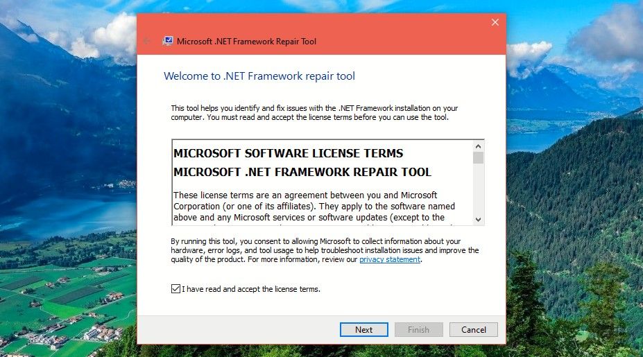 .NET Framework 工具许可条款