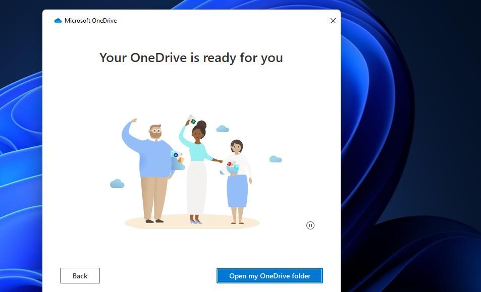 打开我的 OneDrive 文件夹 