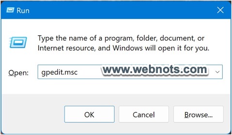 在 Windows 主页中打开 gpedit.msc