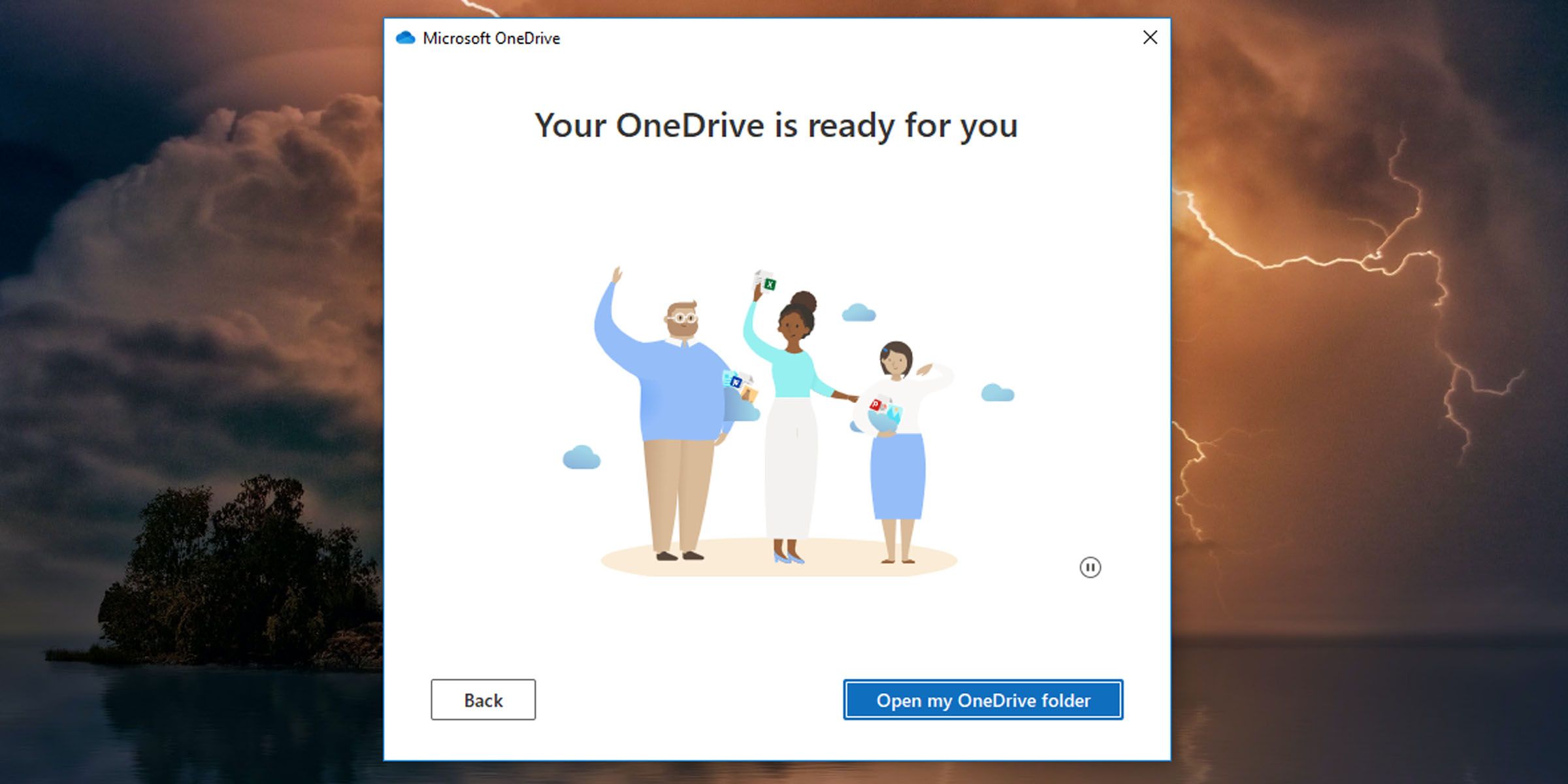 OneDrive 设置完成