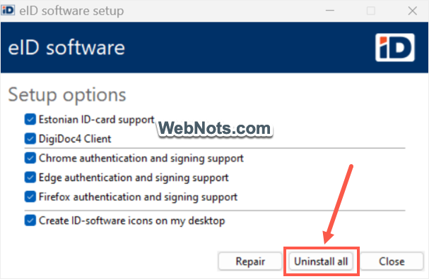 卸载所有应用程序文件