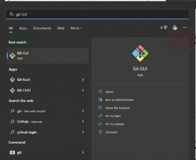 Install Git on Windows 11 or 10 using command terminal