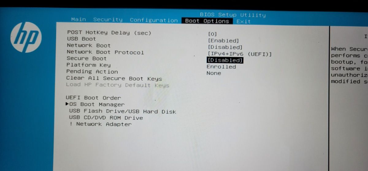 禁用安全启动 bios