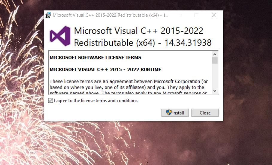 Microsoft Visual C++ 2015-2022 运行时安装程序