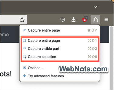 在 Firefox 中使用 FireShot 捕获屏幕