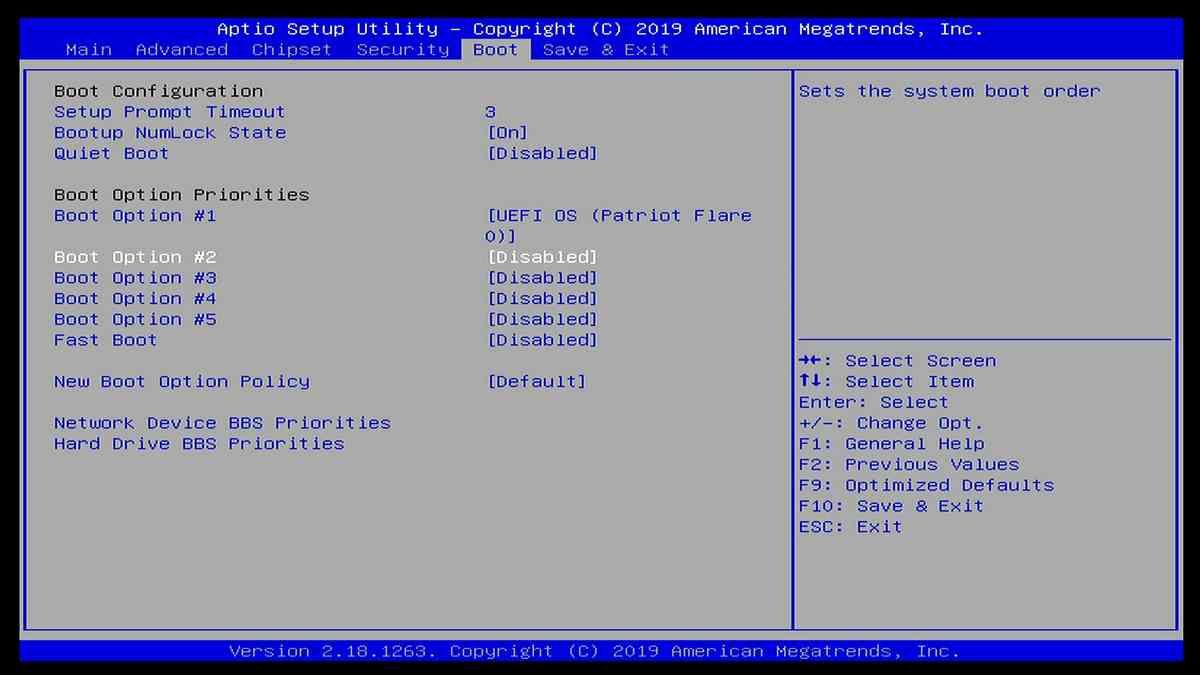 显示在 BIOS 中将 USB SSD 设置为第一启动优先级的屏幕截图