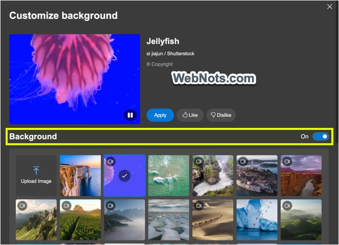 自定义边缘背景设置