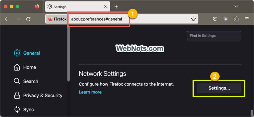 Firefox 网络设置