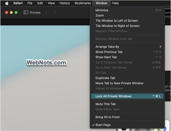 锁定所有私人 Windows 菜单