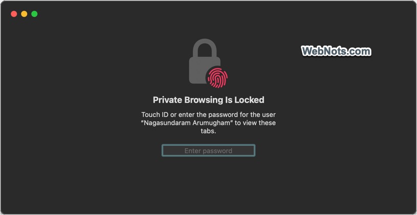 解锁 Mac Safari 私人窗口