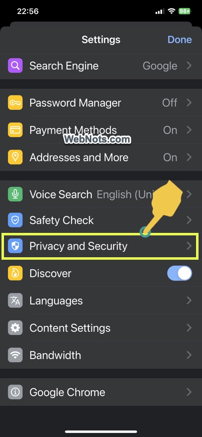 Chrome 隐私和安全设置