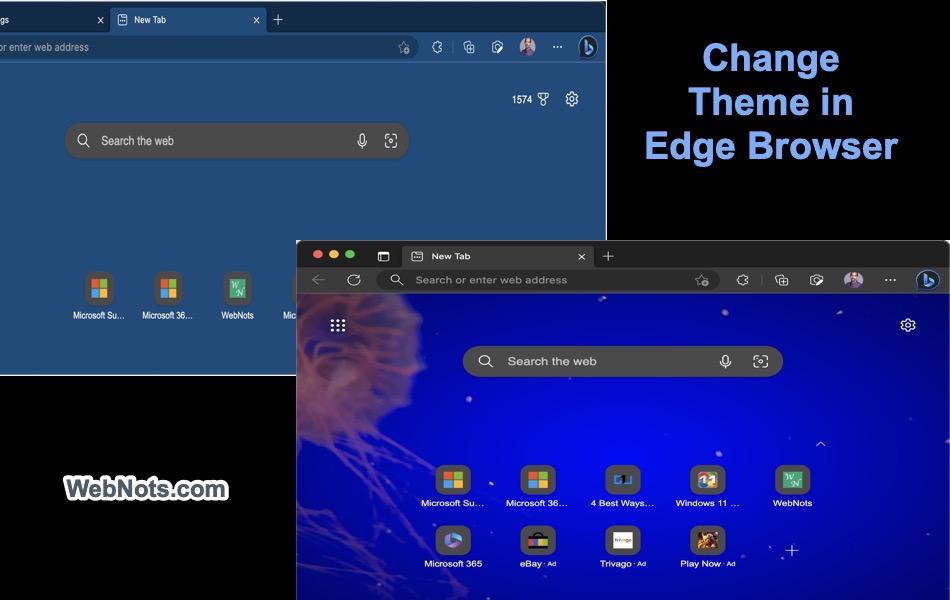 Change Theme in Edge Browser