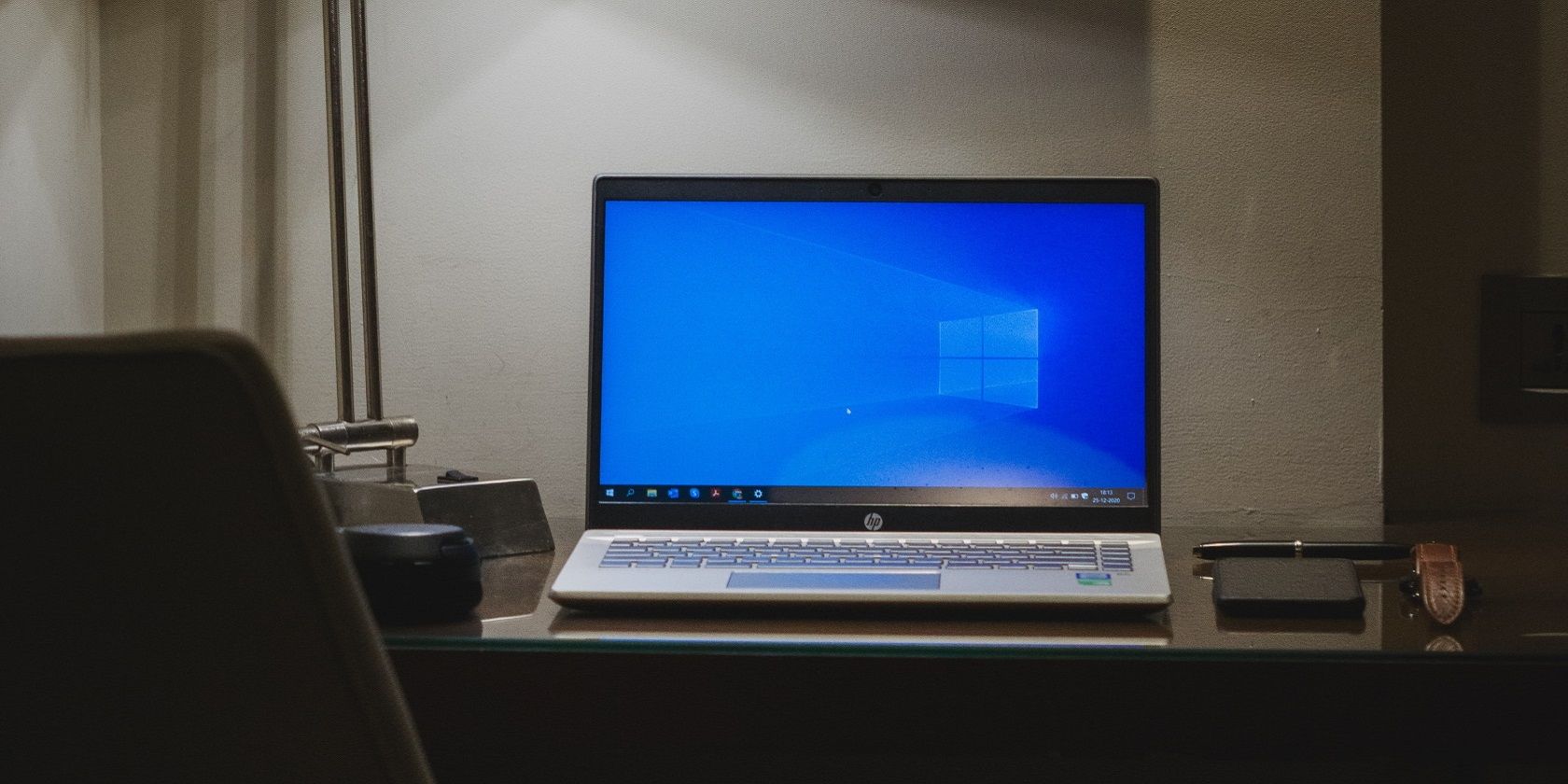 Windows 10 PC on a desk