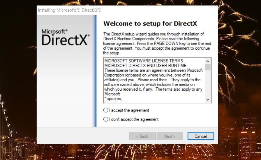 DirectX 运行时安装程序