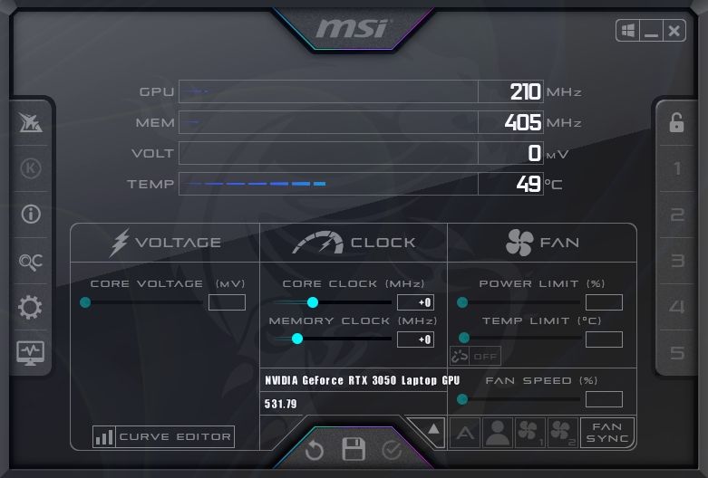 MSI Afterburner 主页