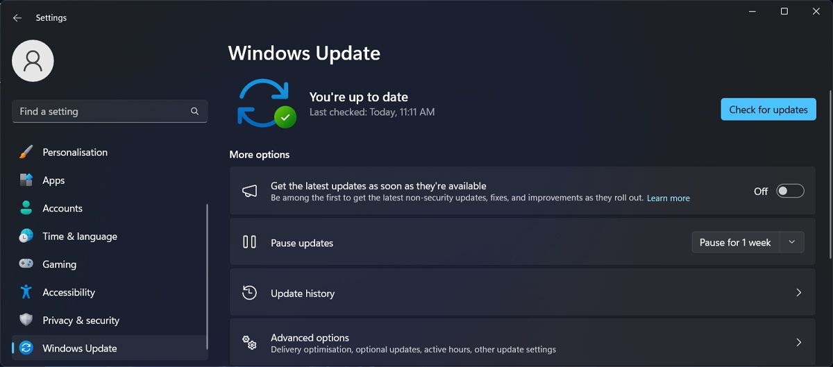 更新 Windows 11
